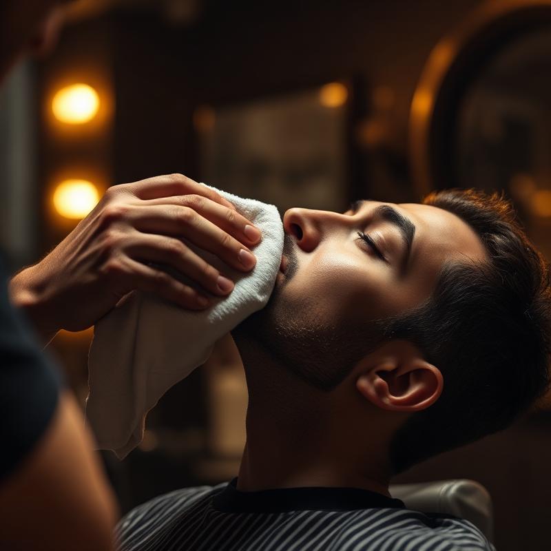 Hot towel shave treatment