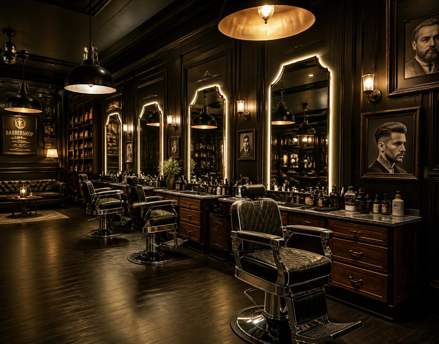 Interior of Coastline Barbers in Portrush